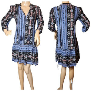 Anthropologie Holding Horses winter moon aztec tunic dress